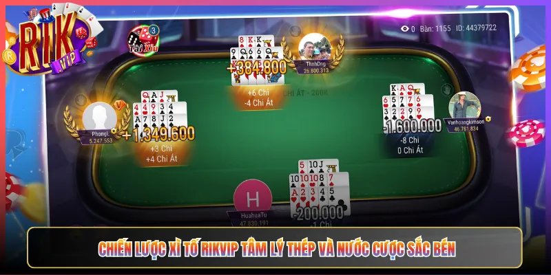 Chiến Lược Xì Tố Rikvip Tâm Lý Thép Và Nước Cược Sắc Bén